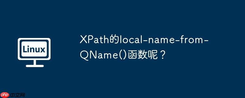 xpath的local-name-from-qname()函数呢?