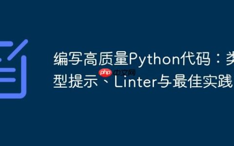 编写高质量Python代码：类型提示、Linter与最佳实践
