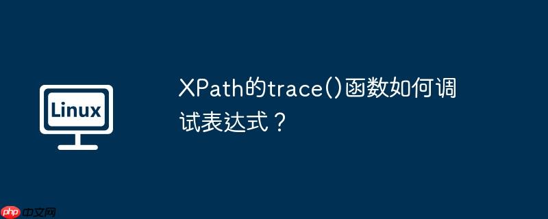 xpath的trace()函数如何调试表达式？