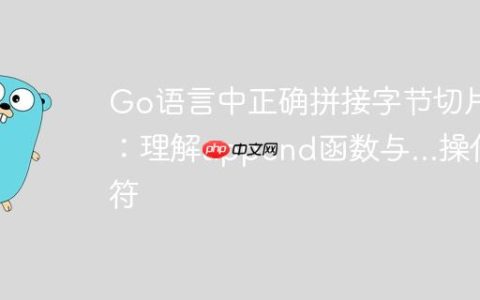 Go语言中正确拼接字节切片：理解append函数与...操作符