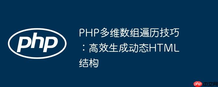 PHP多维数组遍历技巧:高效生成动态HTML结构