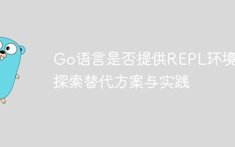 Go语言是否提供REPL环境？探索替代方案与实践