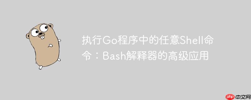 执行Go程序中的任意Shell命令:Bash解释器的高级应用