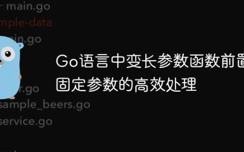 Go语言中变长参数函数前置固定参数的高效处理