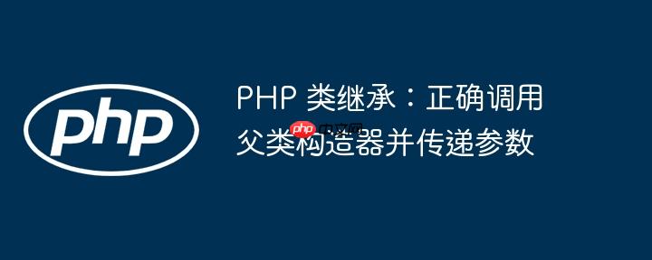 PHP 类继承:正确调用父类构造器并传递参数