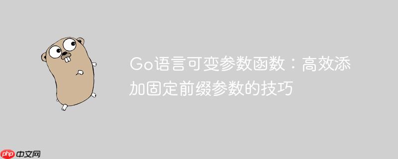 Go语言可变参数函数:高效添加固定前缀参数的技巧