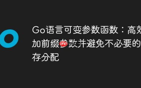 Go语言可变参数函数：高效添加前缀参数并避免不必要的内存分配