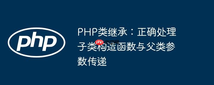 PHP类继承：正确处理子类构造函数与父类参数传递