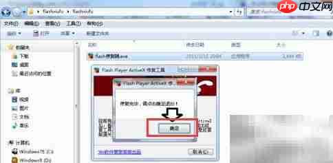 Win10安装Flash修复器指南