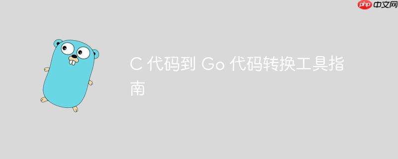 c 代码到 go 代码转换工具指南