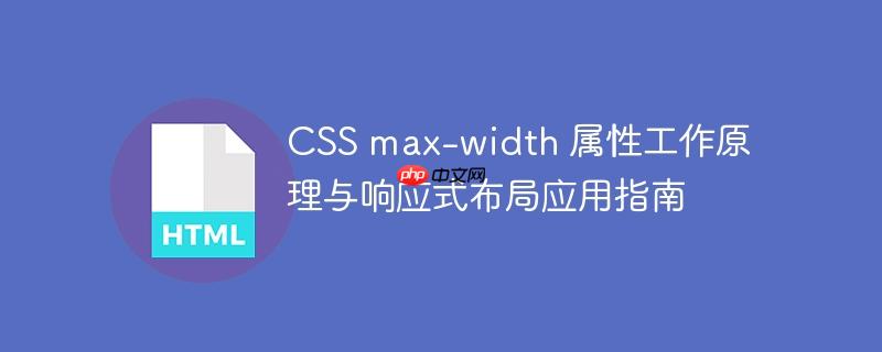 CSS max-width 属性工作原理与响应式布局应用指南