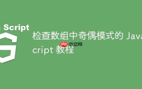检查数组中奇偶模式的 JavaScript 教程