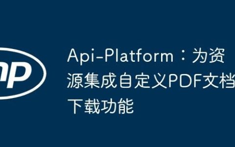Api-Platform：为资源集成自定义PDF文档下载功能
