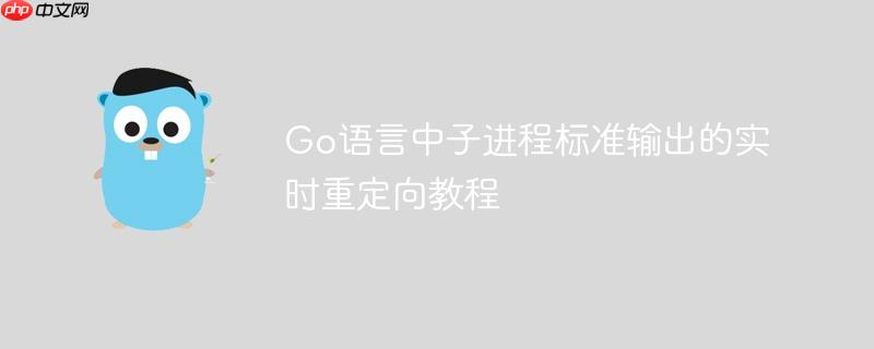 Go语言中子进程标准输出的实时重定向教程