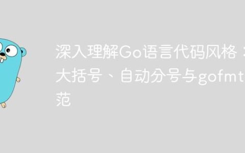 深入理解Go语言代码风格：大括号、自动分号与gofmt规范
