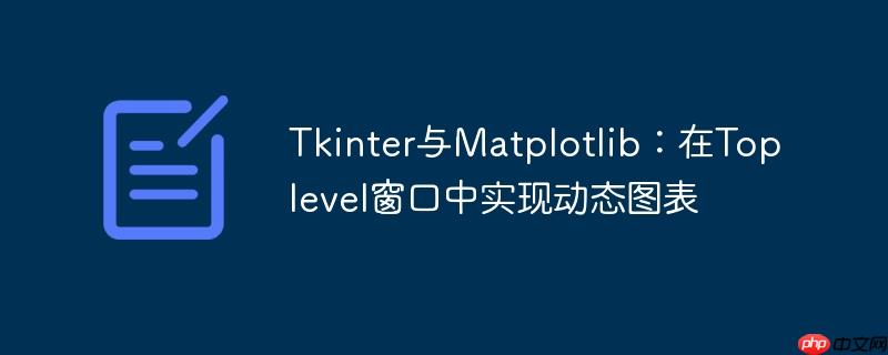 Tkinter与Matplotlib:在Toplevel窗口中实现动态图表