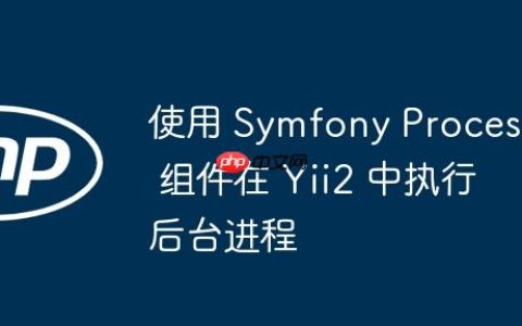 使用 Symfony Process 组件在 Yii2 中执行后台进程