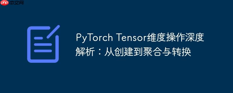 PyTorch Tensor维度操作深度解析：从创建到聚合与转换