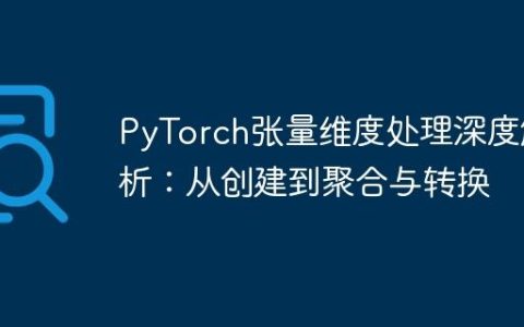 PyTorch张量维度处理深度解析：从创建到聚合与转换