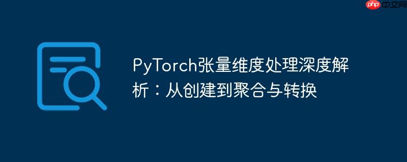 PyTorch张量维度处理深度解析:从创建到聚合与转换