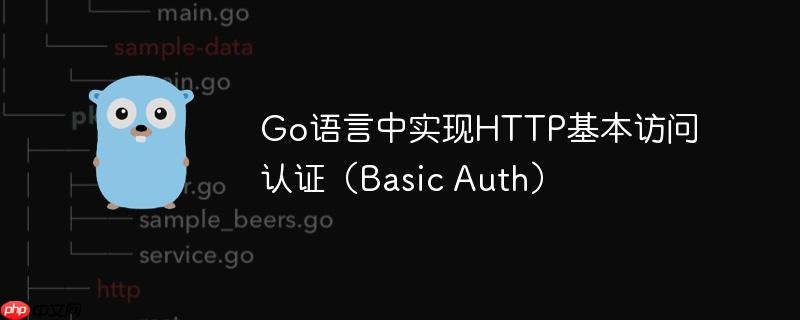 Go语言中实现HTTP基本访问认证(Basic Auth)