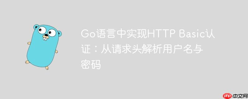 Go语言中实现HTTP Basic认证:从请求头解析用户名与密码