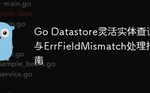 Go Datastore灵活实体查询与ErrFieldMismatch处理指南