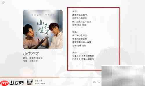 虾米音乐电脑版查看复制歌词方法