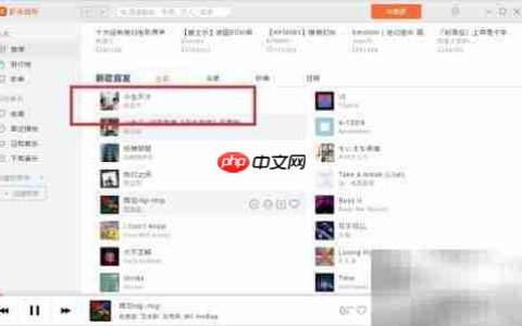 虾米音乐电脑版查看复制歌词方法