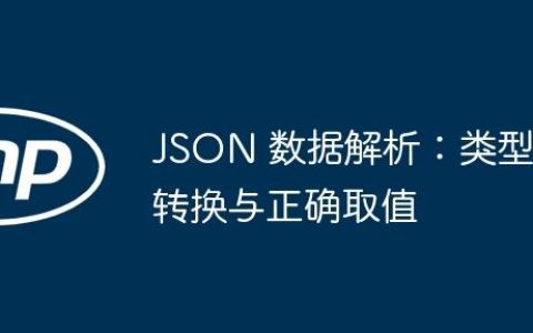 JSON 数据解析：类型转换与正确取值