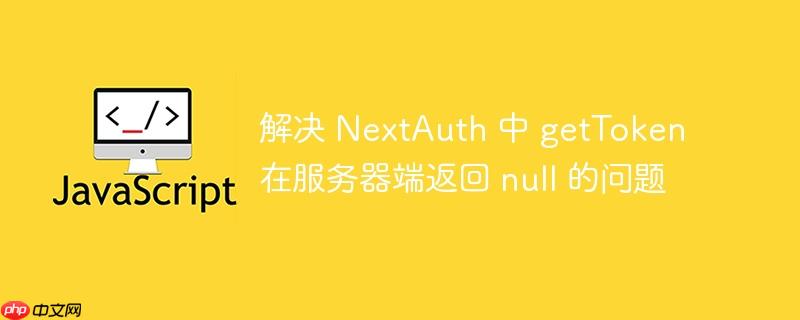 解决 nextauth 中 gettoken 在服务器端返回 null 的问题