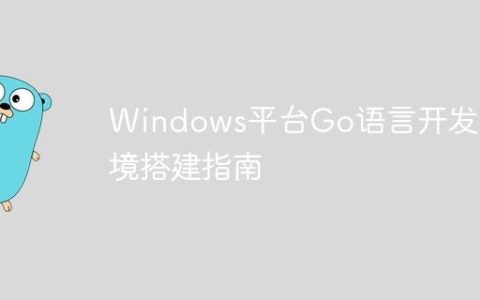 Windows平台Go语言开发环境搭建指南