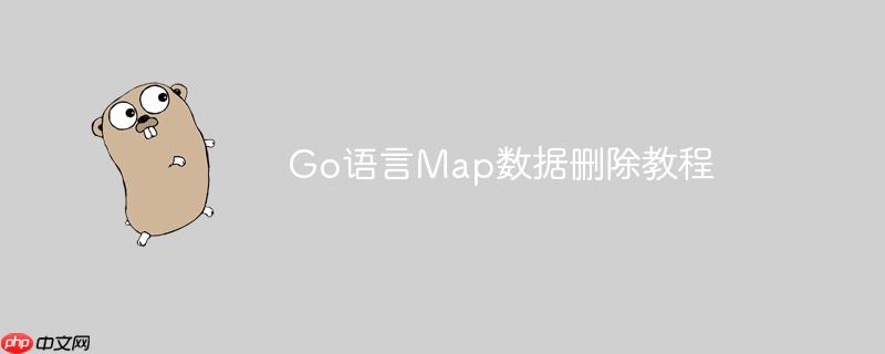 go语言map数据删除教程