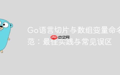 Go语言切片与数组变量命名规范：最佳实践与常见误区
