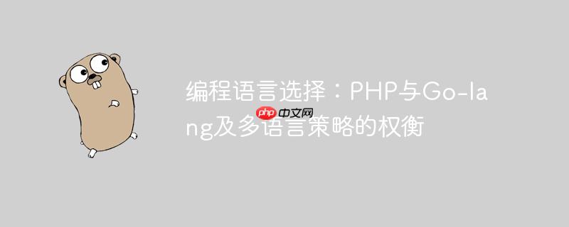 编程语言选择：php与go-lang及多语言策略的权衡