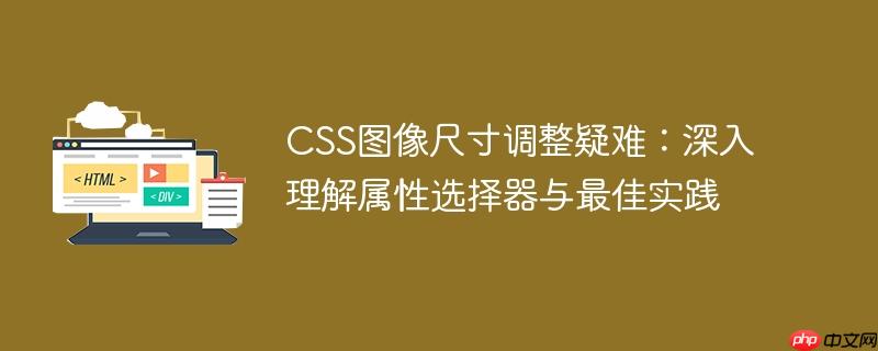CSS图像尺寸调整疑难:深入理解属性选择器与最佳实践