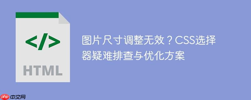 图片尺寸调整无效？css选择器疑难排查与优化方案