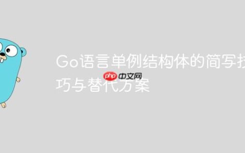 Go语言单例结构体的简写技巧与替代方案