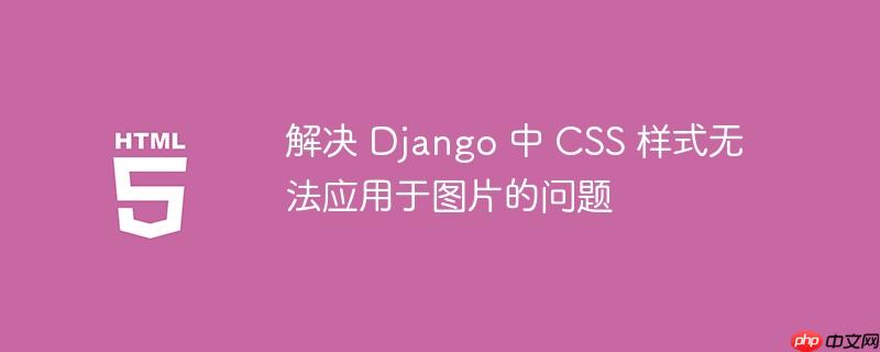 解决 django 中 css 样式无法应用于图片的问题