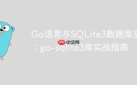 Go语言与SQLite3数据库交互：go-sqlite3库实战指南