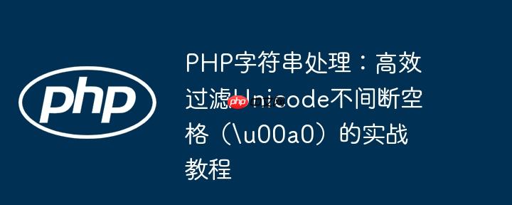 PHP字符串处理:高效过滤Unicode不间断空格(u00a0)的实战教程