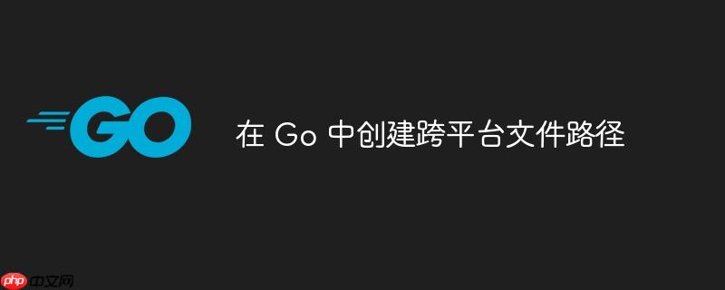 在 go 中创建跨平台文件路径
