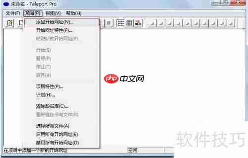 正确使用网站整站下载器