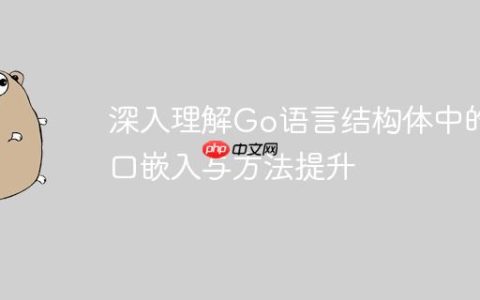 深入理解Go语言结构体中的接口嵌入与方法提升
