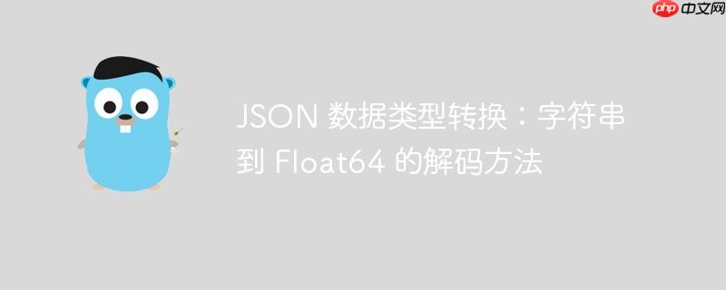 JSON 数据类型转换:字符串到 Float64 的解码方法