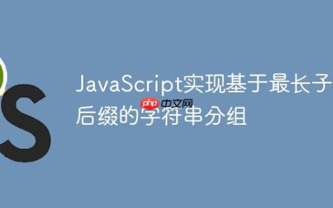 JavaScript实现基于最长子域后缀的字符串分组