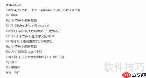 C语言中%c与%s用法区别