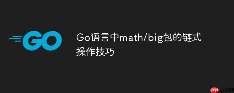 Go语言中math/big包的链式操作技巧