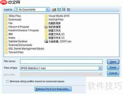 轻松导入SPSS数据