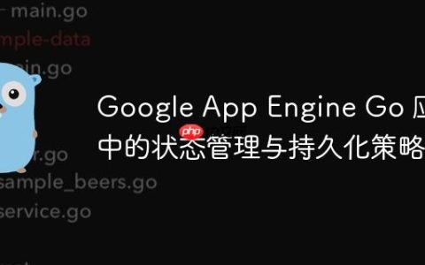 Google App Engine Go 应用中的状态管理与持久化策略